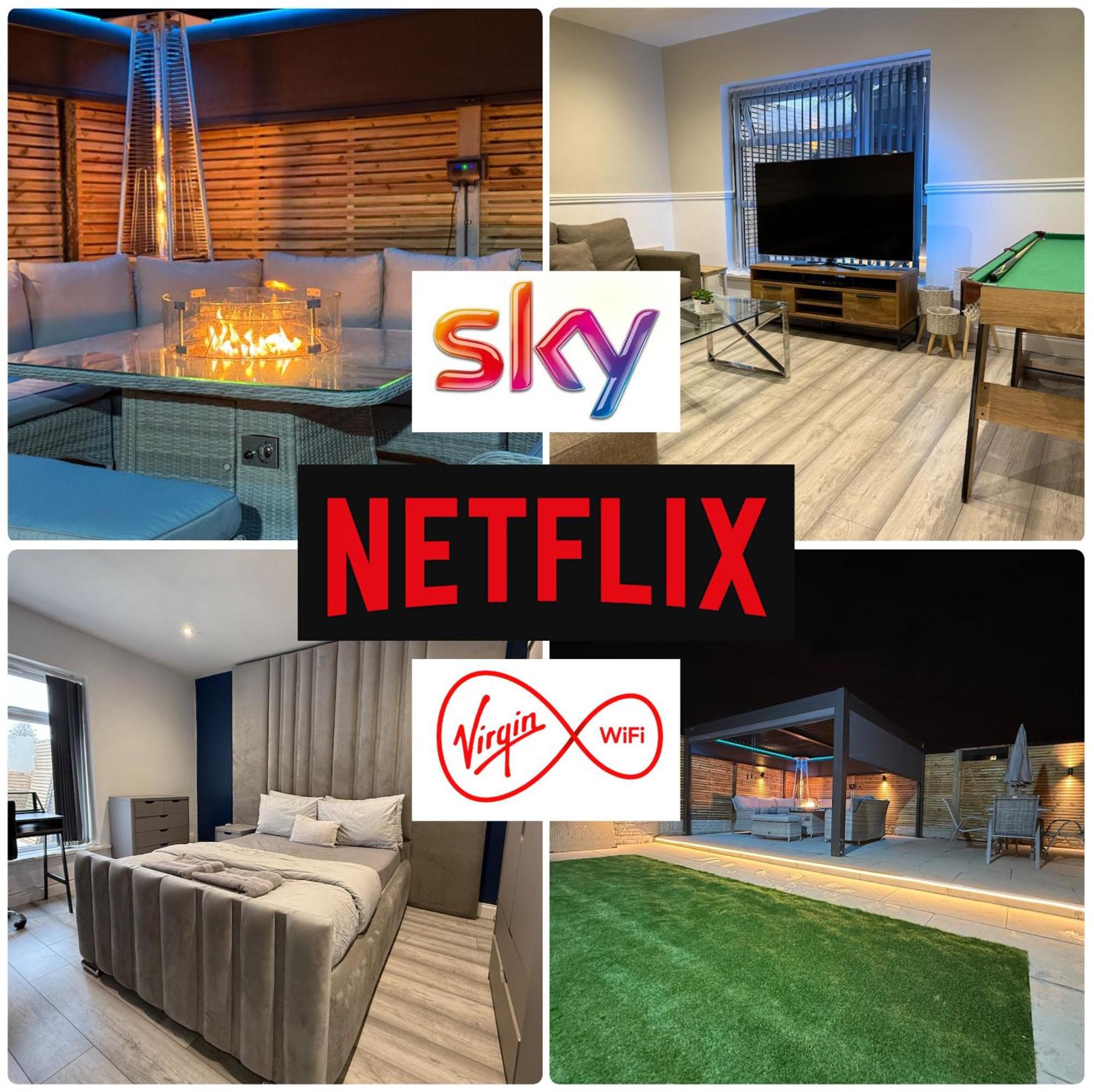 5 Bed Town House Within City Centre And Sleeps Up To 11 With Sky And Netflix Бирмингем Экстерьер фото